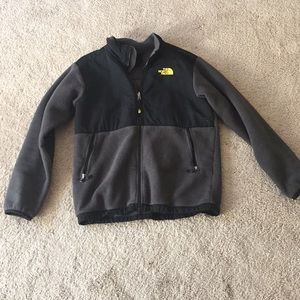 Boys gray north face jacket